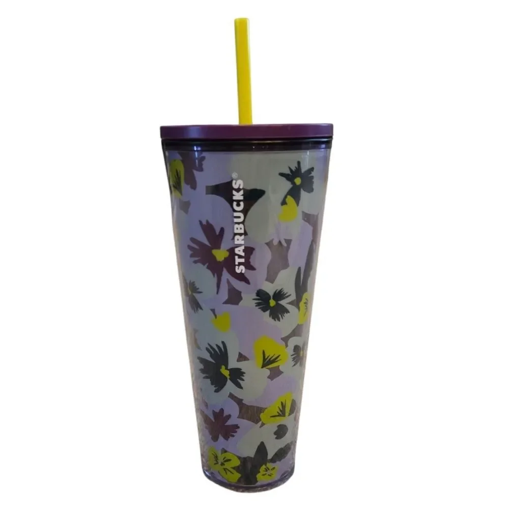 NWT STARBUCKS 2021 PANSY VENTI TUMBLER